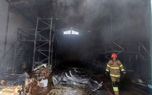 آتش‌سوزی در کارگاه تولید شانه‌های تخم مرغ در اردستان